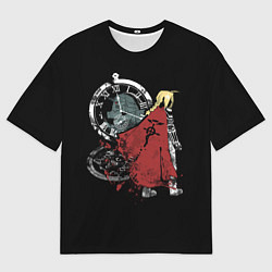 Футболка оверсайз мужская Стальной Алхимик, цвет: 3D-принт