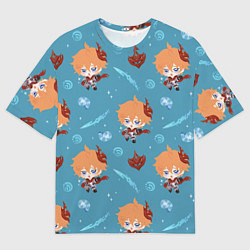 Футболка оверсайз мужская Чиби Чайльд, цвет: 3D-принт