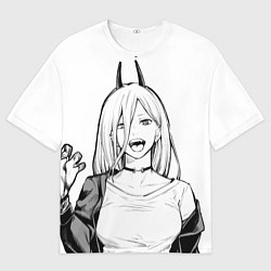 Футболка оверсайз мужская Black and White Anime, цвет: 3D-принт