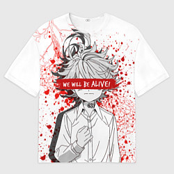 Футболка оверсайз мужская Обещанный Неверленд, цвет: 3D-принт