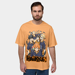 Футболка оверсайз мужская Аниме Волейбол, цвет: 3D-принт — фото 2