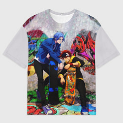 Футболка оверсайз мужская На скейте в бесконечность, цвет: 3D-принт