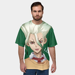 Футболка оверсайз мужская Доктор Стоун, цвет: 3D-принт — фото 2