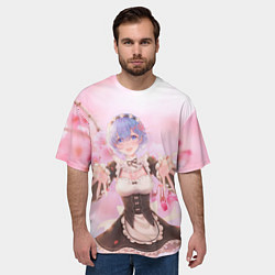 Футболка оверсайз мужская Рем, цвет: 3D-принт — фото 2