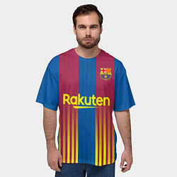 Футболка оверсайз мужская FC Barcelona El Clasico La Liga 202122, цвет: 3D-принт — фото 2