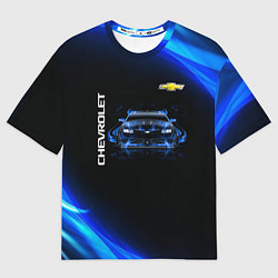 Футболка оверсайз мужская Chevrolet, цвет: 3D-принт
