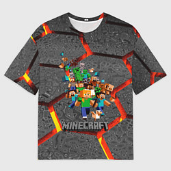 Футболка оверсайз мужская MINECRAFT МАНКРАФТ, цвет: 3D-принт