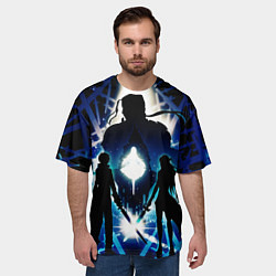 Футболка оверсайз мужская Sword Art Online Кирито Асуна, цвет: 3D-принт — фото 2
