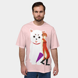 Футболка оверсайз мужская Gintama Гинтама, цвет: 3D-принт — фото 2