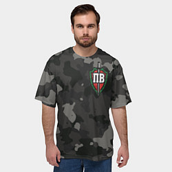 Футболка оверсайз мужская Пограничные войска, цвет: 3D-принт — фото 2