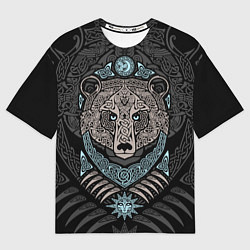 Мужская футболка оверсайз Медведь