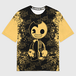 Футболка оверсайз мужская Bendy And The Ink Machine краска, цвет: 3D-принт