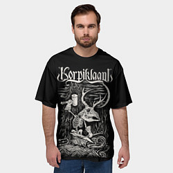 Футболка оверсайз мужская Korpiklaani, цвет: 3D-принт — фото 2