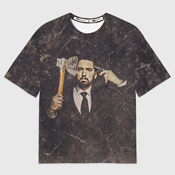 Футболка оверсайз мужская Eminem, цвет: 3D-принт