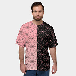 Футболка оверсайз мужская КОСТЮМ НЕЗУКО NEZUKO, цвет: 3D-принт — фото 2