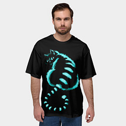 Футболка оверсайз мужская ВОЛШЕБНЫЙ КОТ, цвет: 3D-принт — фото 2