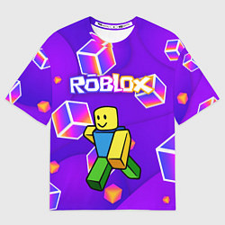 Футболка оверсайз мужская ROBLOX КУБЫ, цвет: 3D-принт