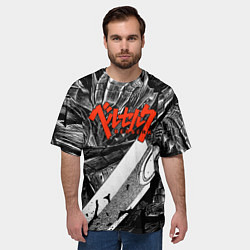 Футболка оверсайз мужская BERSERK БЕРСЕРК, цвет: 3D-принт — фото 2