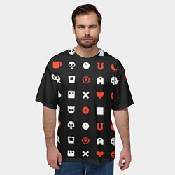 Футболка оверсайз мужская Любовь смерть и роботы, цвет: 3D-принт — фото 2