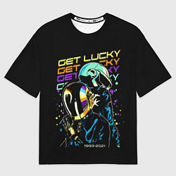 Футболка оверсайз мужская DAFT PUNK, цвет: 3D-принт