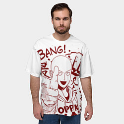 Футболка оверсайз мужская One-Punch Man, цвет: 3D-принт — фото 2