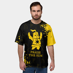 Футболка оверсайз мужская DARK SOULS ТЁМНЫЕ ДУШИ, цвет: 3D-принт — фото 2