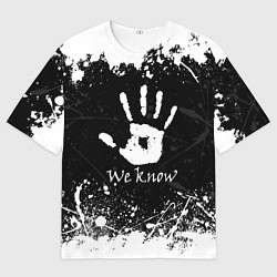 Футболка оверсайз мужская WE KNOW TES, цвет: 3D-принт