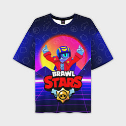 Футболка оверсайз мужская BRAWL STARS STU, цвет: 3D-принт