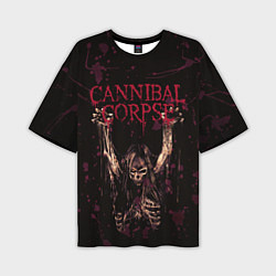 Футболка оверсайз мужская Cannibal Corpse Skeleton, цвет: 3D-принт