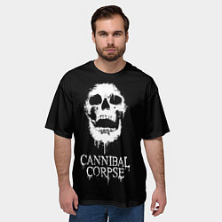 Футболка оверсайз мужская Сannibal Сorpse $$$, цвет: 3D-принт — фото 2
