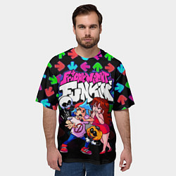 Футболка оверсайз мужская FRIDAY NIGHT FUNKIN, цвет: 3D-принт — фото 2