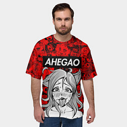 Футболка оверсайз мужская AHEGAO, цвет: 3D-принт — фото 2