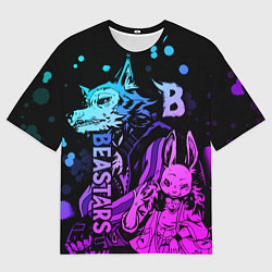 Мужская футболка оверсайз BEASTARS, Легоши и Хару