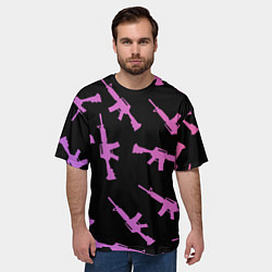 Футболка оверсайз мужская М4А1, цвет: 3D-принт — фото 2