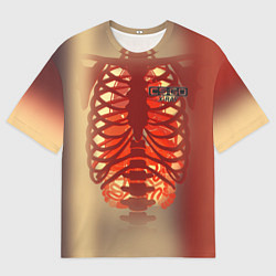 Футболка оверсайз мужская Cs:go X-Ray Style Рентген, цвет: 3D-принт