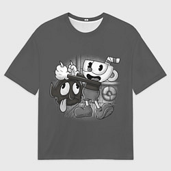 Футболка оверсайз мужская CUPHEAD, цвет: 3D-принт