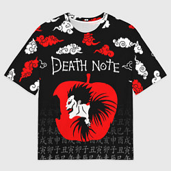 Футболка оверсайз мужская ТЕТРАДЬ СМЕРТИ, цвет: 3D-принт