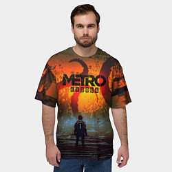 Футболка оверсайз мужская Metro Exodus, цвет: 3D-принт — фото 2