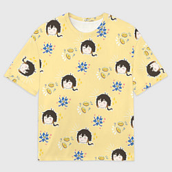Футболка оверсайз мужская Чиби Чжун Ли, цвет: 3D-принт