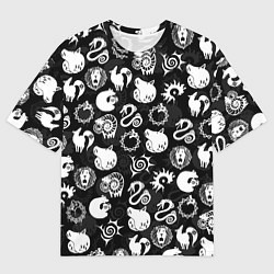 Футболка оверсайз мужская SEVEN DEADLY SINS СИМВОЛЫ, цвет: 3D-принт