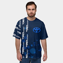 Футболка оверсайз мужская Toyota - Paint Pattern on left, цвет: 3D-принт — фото 2