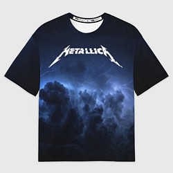 Футболка оверсайз мужская METALLICA МЕТАЛЛИКА, цвет: 3D-принт