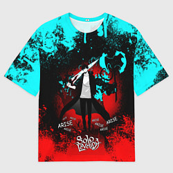 Футболка оверсайз мужская SOLO LEVELING МАНХВА, цвет: 3D-принт