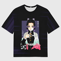 Футболка оверсайз мужская Шинобу Кочо Kimetsu no Yaiba, цвет: 3D-принт