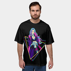 Футболка оверсайз мужская BLEACH - Рангику Мацумото, цвет: 3D-принт — фото 2