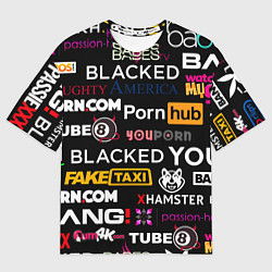 Футболка оверсайз мужская ПОРНОСТУДИИ PORN STUDIO, цвет: 3D-принт