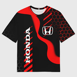 Футболка оверсайз мужская HONDA ХОНДА СПОРТ, цвет: 3D-принт