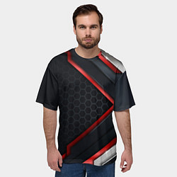 Футболка оверсайз мужская Luxury Black 3D СОТЫ, цвет: 3D-принт — фото 2