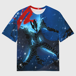 Футболка оверсайз мужская Поднятие уровня Аниме, цвет: 3D-принт