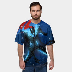 Футболка оверсайз мужская Поднятие уровня Аниме, цвет: 3D-принт — фото 2